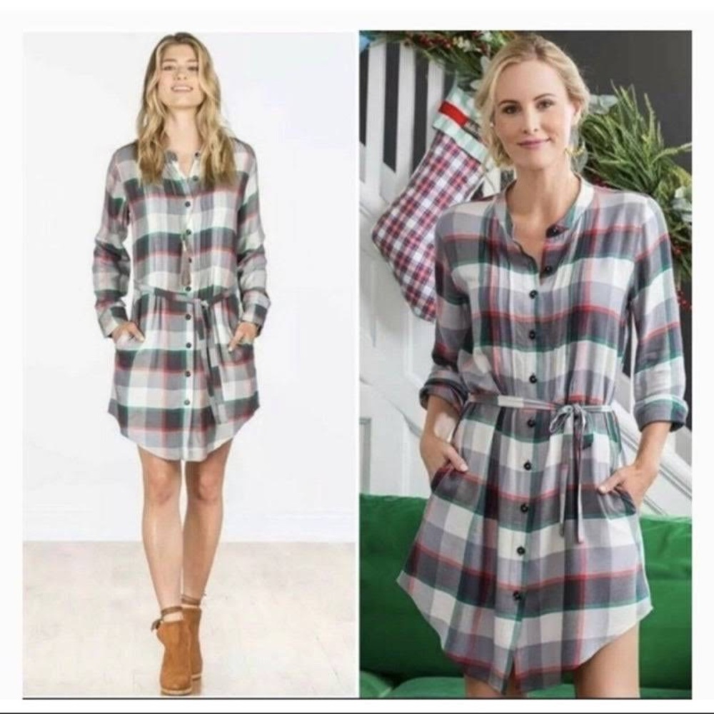SALE Matilda Jane Coming to Town plaid Holiday dress, size Small💫❄️🎄